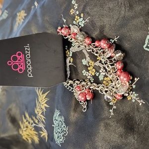 Paparazzi Red Pearl Bracelet